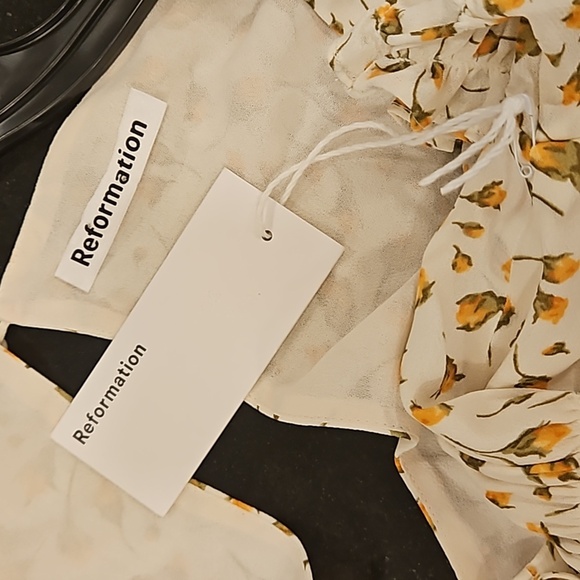 💕REFORMATION💕 Selby Dress ~ Blanche Floral Print 8 NWT - Picture 14 of 16